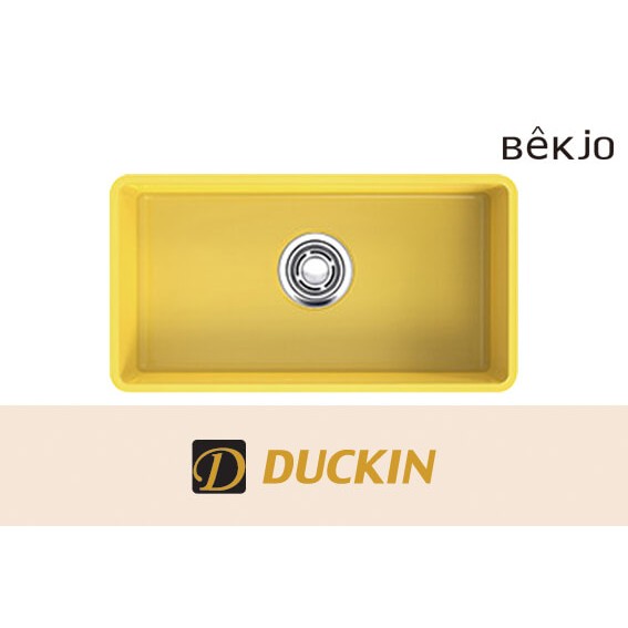 백조씽크 VGD860-18Y 에나멜860 옐로우 싱크볼 악세사리+배수구 포함