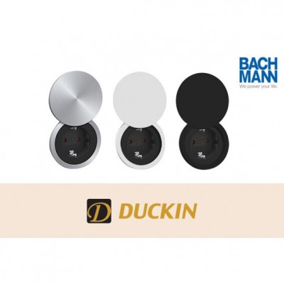 바흐만 픽스 빌트인 원형 콘센트 1구