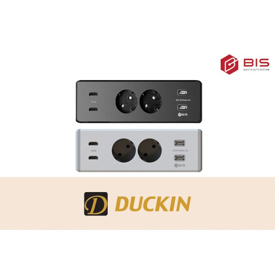 비아이에스(BIS) BID-2022M 고정 매립형 빌트인 콘센트 2구