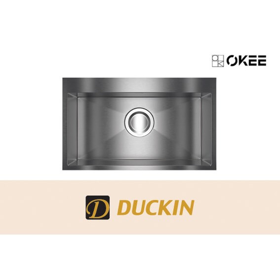 오키 벨라고 ESQL757 엠보 코팅 리폼 사각 싱크볼 세트 악세사리+배수구 포함